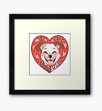 i love pitbulls Framed Print