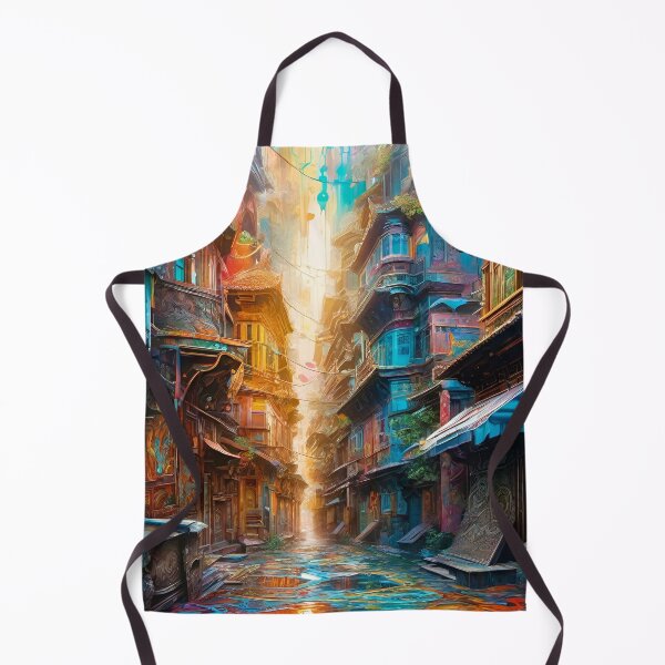 Item preview, Colorful Streets - Surreal Fantasy art concepts designed and sold by Delerat7.