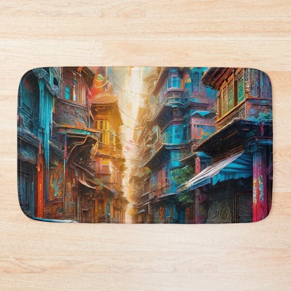 Item preview, Colorful Streets - Surreal Fantasy art concepts designed and sold by Delerat7.