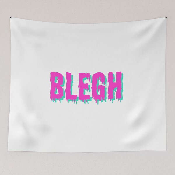 Item preview, BLEGH Dripping Bright Pink and Teal  designed and sold by GoldustDesigns.