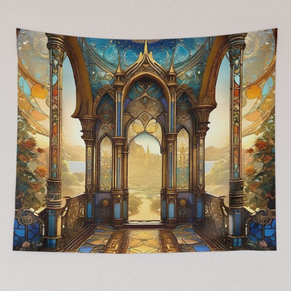 Artikelvorschau, Sunrise Dreamscape - Surreale Fantasy-Kunst entworfen und verkauft von Delerat7.