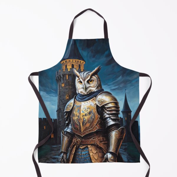 Item preview, Owl knight in the castle. Animal knights - paintings series. designed and sold by twisted-dot.