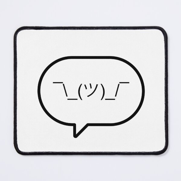 Item preview, Shrug Message Black ¯\_(ツ)_/¯ designed and sold by Daikon.