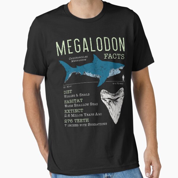 Item preview, Megalodon Facts designed and sold by IncognitoMode.
