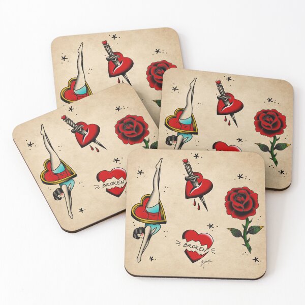 Item preview, Traditional Tattoos No1 designed and sold by RetroCoven.