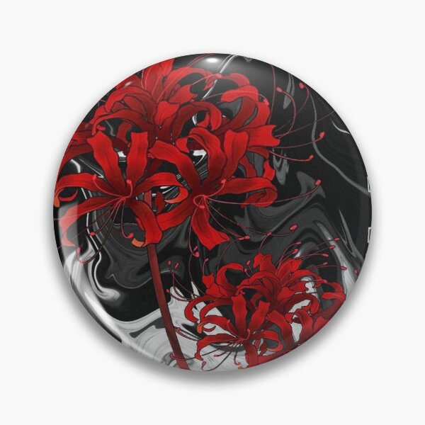 Item preview, japanese red spider lily in vaporwave harajuku aesthetic style designed and sold by Otakuniverse.