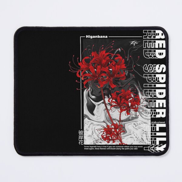 Item preview, japanese red spider lily in vaporwave harajuku aesthetic style designed and sold by Otakuniverse.