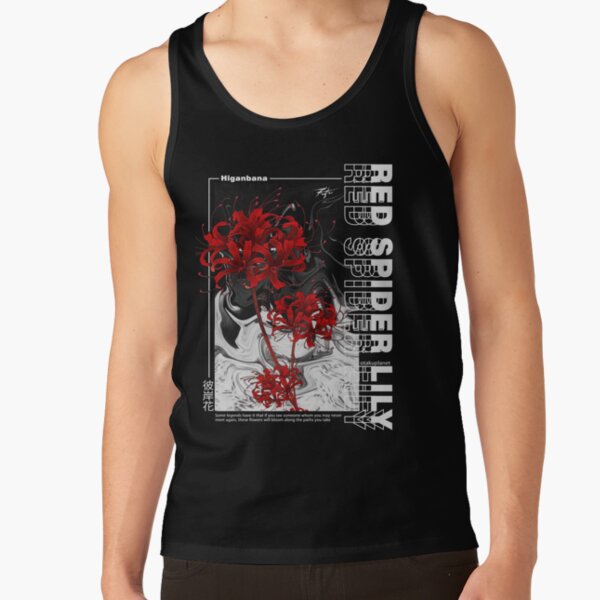 Item preview, japanese red spider lily in vaporwave harajuku aesthetic style designed and sold by Otakuniverse.