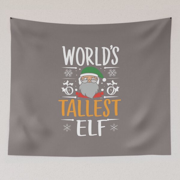 Item preview, World's tallest elf - funny Christmas quote designed and sold by Superdealkoeln.