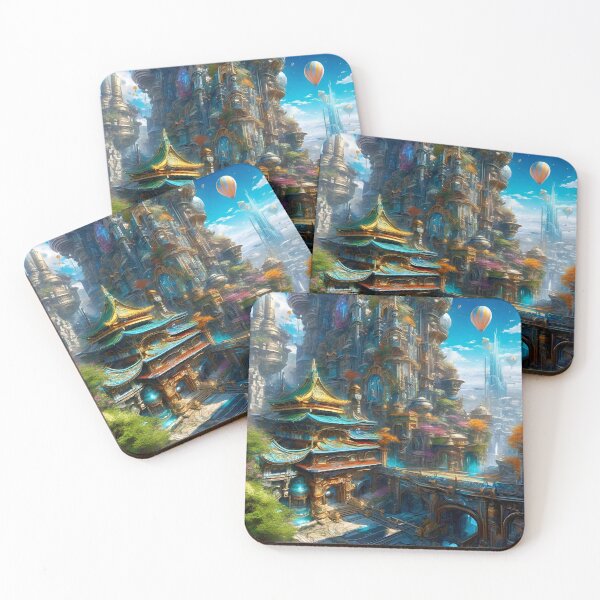 Item preview, Surreal Fantasy Cityscape 2 - Sci Fi Fantasy designed and sold by Delerat7.