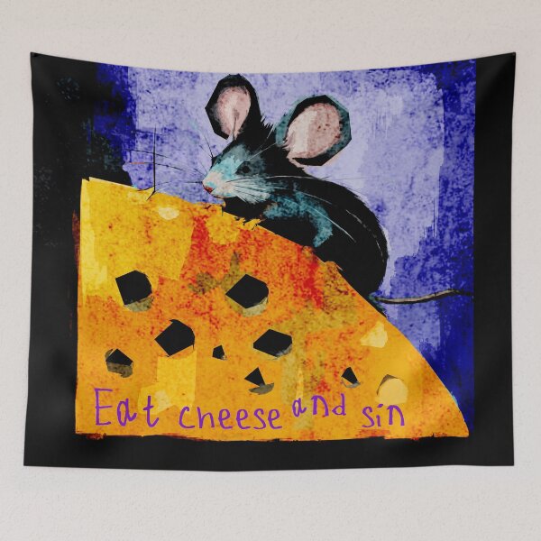 Item preview, Eat cheese and sin designed and sold by kinpirks.
