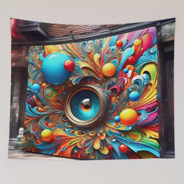 Item preview, Colorful Urban Mural - Surreal Fantasy art concepts designed and sold by Delerat7.
