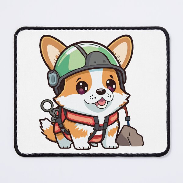Item preview, Rock Climber Corgi designed and sold by Yviemakes.