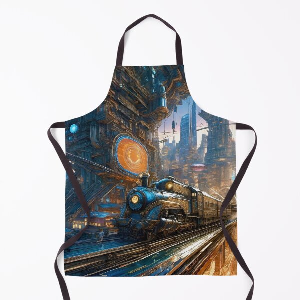 Item preview, Cyber City Trains - Sci Fi art designed and sold by Delerat7.