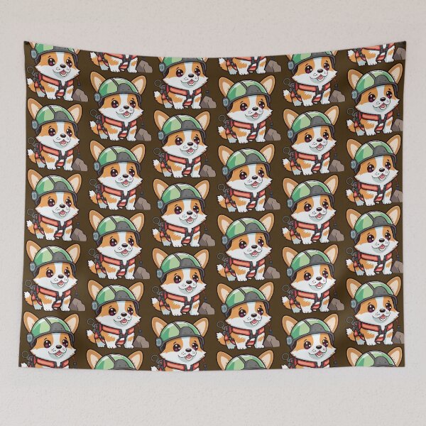 Item preview, Rock Climber Corgi designed and sold by Yviemakes.