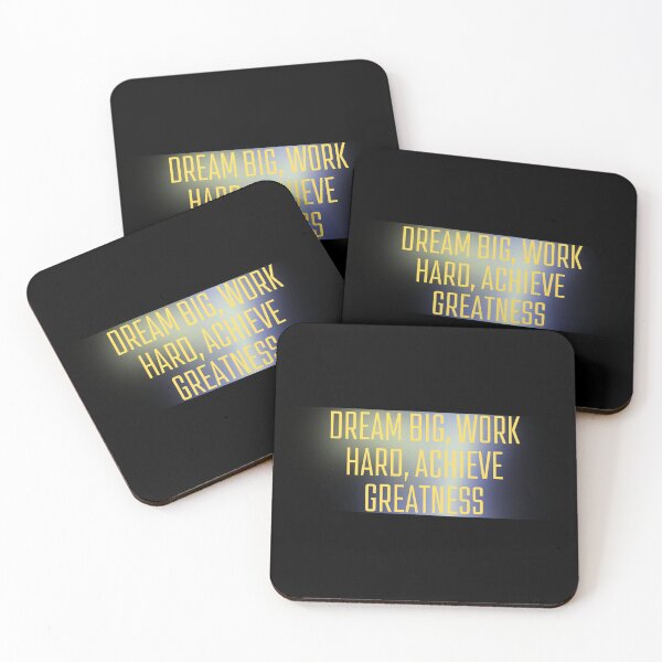Item preview, Dream big, work hard, achieve greatness.	 designed and sold by aboythmpstko.