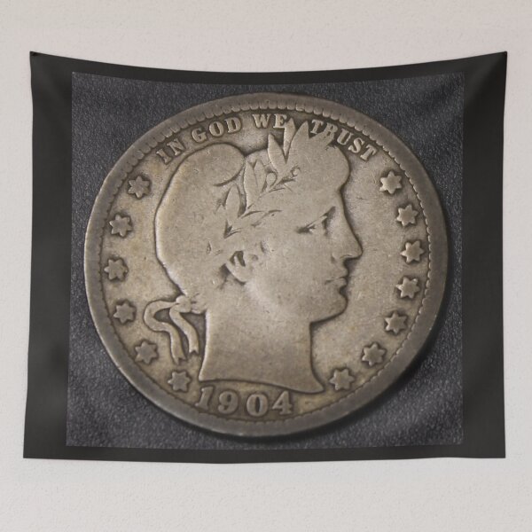 Item preview, 1904 Barber Coin Can you guess the Denomination? designed and sold by coinsxcrochet.