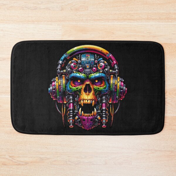 Item preview, Vivid Cyber Skull: Neon Tech Nightmare designed and sold by SerhiiArt.