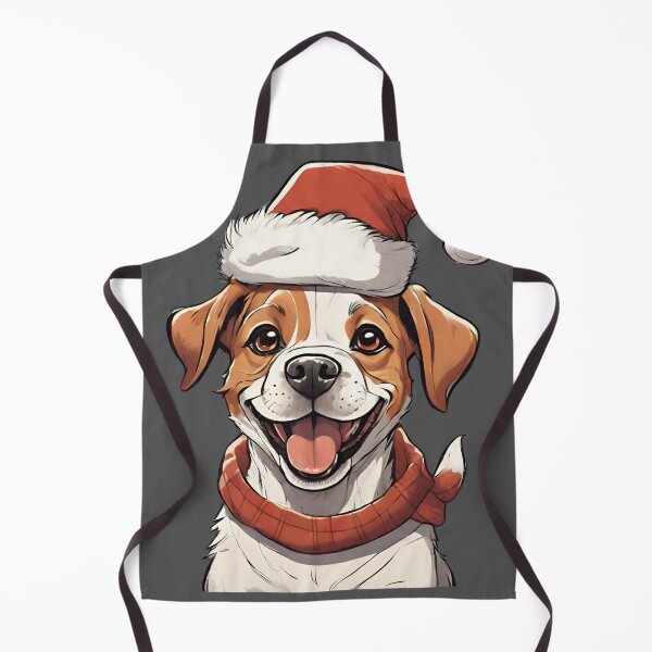 Item preview, Cute Puppy Dog wearing Christmas Hat designed and sold by SayItWithYours.