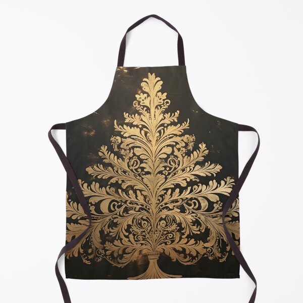 Item preview, Gold leaf stencil art Christmas tree designed and sold by dcrc.