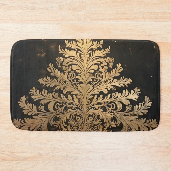 Item preview, Gold leaf stencil art Christmas tree designed and sold by dcrc.