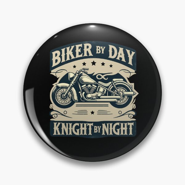 Item preview, Vintage Biker by Day, Knight by Night Bike Lovers designed and sold by CG Studio.