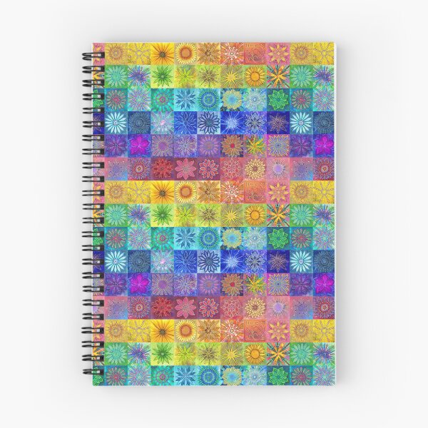 Item preview, ALL-THE-COLORS art-tile pattern (rainbow colors) designed and sold by gotecreations.