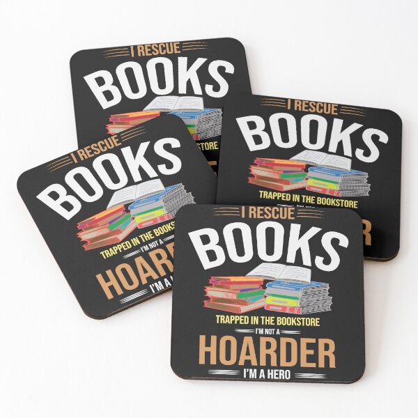 Item preview, I RESCUE BOOKS TRAPPED IN THE BOOKSTORE I AM NOT A HOARDER I AM A HERO designed and sold by marfanna.