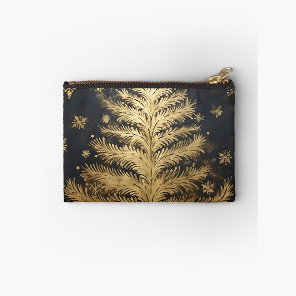 Item preview, gold leaf stencil art christmas tree designed and sold by dcrc.