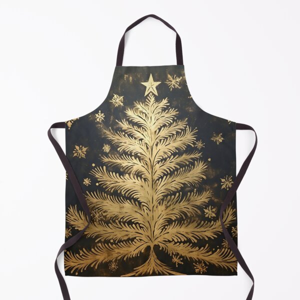Item preview, gold leaf stencil art christmas tree designed and sold by dcrc.