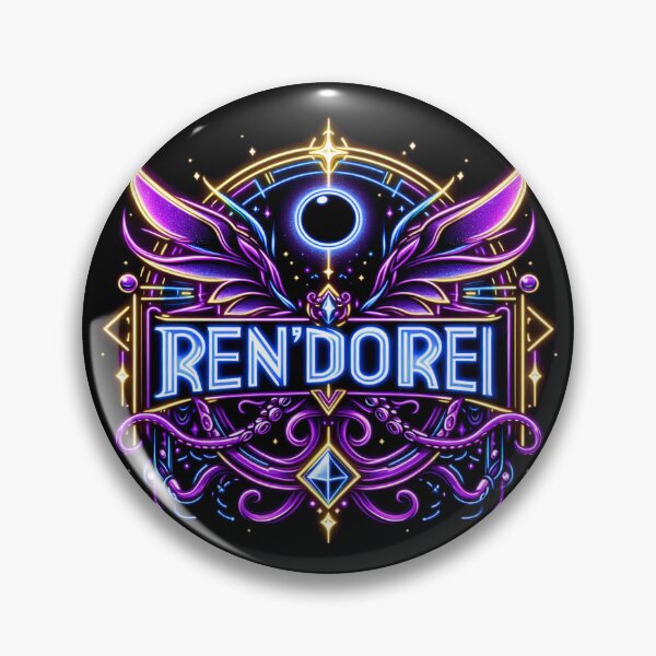 Item preview, Void Elf / Ren'Dorei World of Warcraft Inspired Neon Crest designed and sold by CandyCrab.