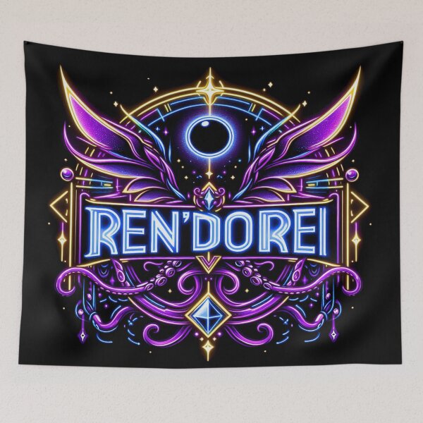 Item preview, Void Elf / Ren'Dorei World of Warcraft Inspired Neon Crest designed and sold by CandyCrab.