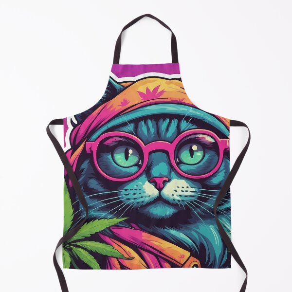 Item preview, Psychedelic Kitty in space flower cat. Called hippie designed and sold by wojysmokes.