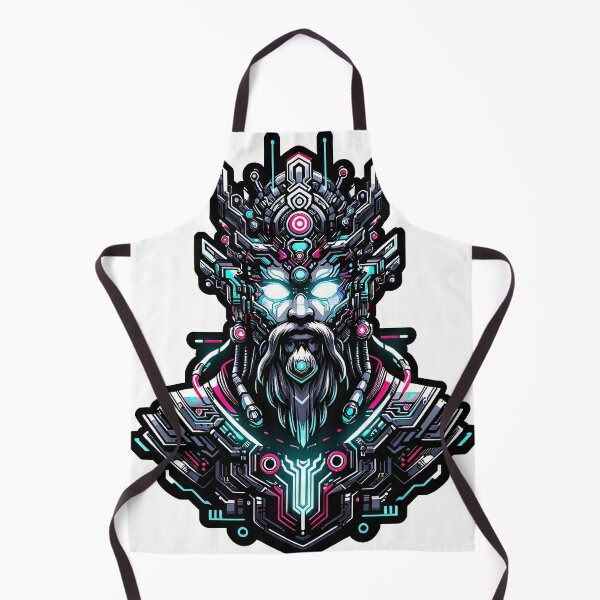 Item preview, Futuristic Glowing Cybernetic God designed and sold by psychcyberpunk.