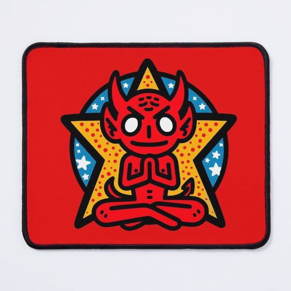 Item preview, Red Devil Meditating designed and sold by PickledjoArt.