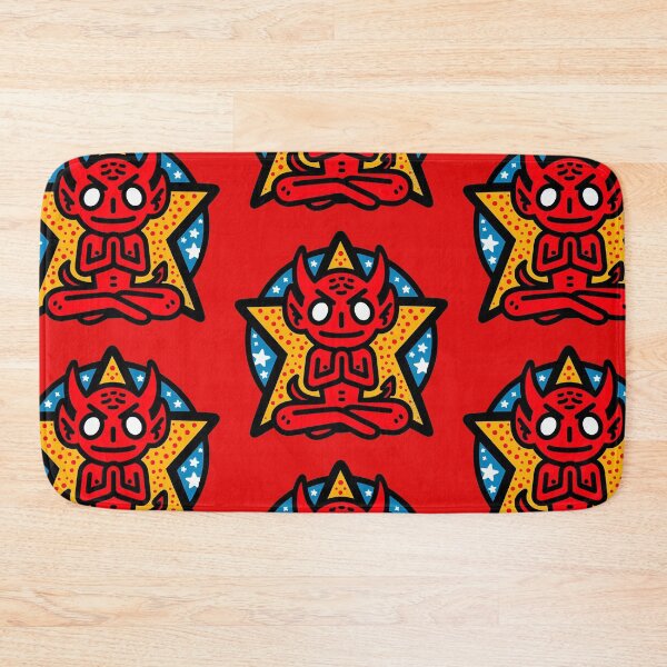 Item preview, Red Devil Meditating designed and sold by PickledjoArt.