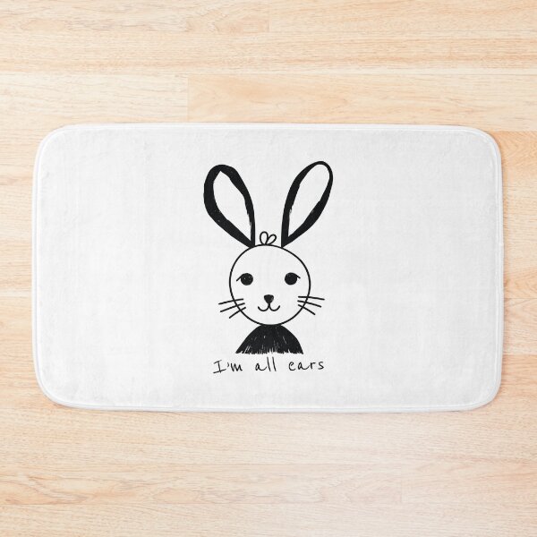 Item preview, I'm All Ears - Cute Bunny Doodle designed and sold by MadSwellDesigns.