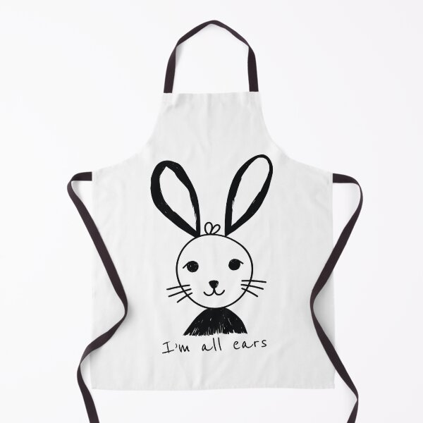 Item preview, I'm All Ears - Cute Bunny Doodle designed and sold by MadSwellDesigns.