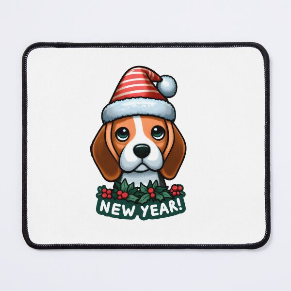 Item preview, Beagle Cheer: Festive New Year Wishes designed and sold by EpicPaws.