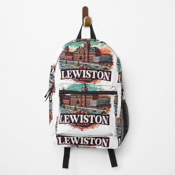 Item preview, Lewiston Maine Watercolor Illustration designed and sold by PaintMeWorld.