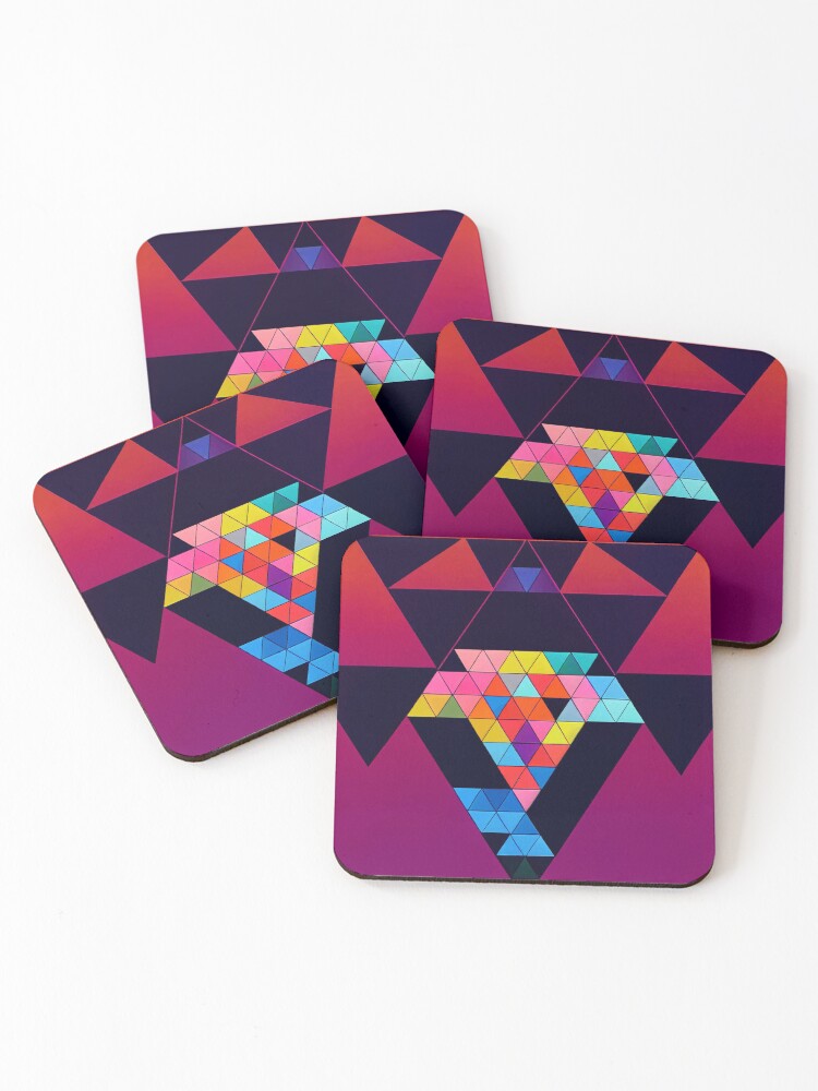 Thumbnail 1 of 5, Coasters (Set of 4), Grandomastery Patterns designed and sold by Grandomastery.
