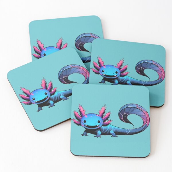 Item preview, happy smiling axolotl  designed and sold by crea8iveway.