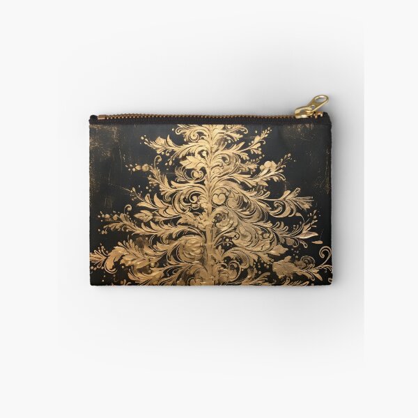 Item preview, Gold leaf stencil art Christmas tree designed and sold by dcrc.