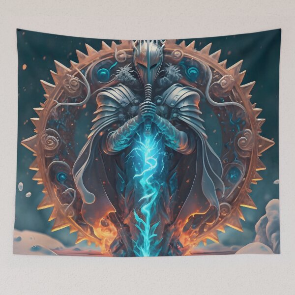 Item preview, Winter Elvish Knight Art designed and sold by DragonRealms.