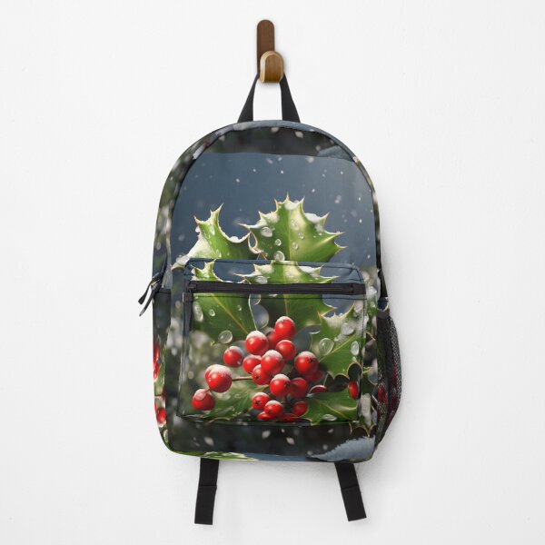 Item preview, christmas holly photo print designed and sold by dcrc.