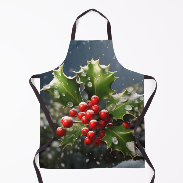 Item preview, christmas holly photo print designed and sold by dcrc.