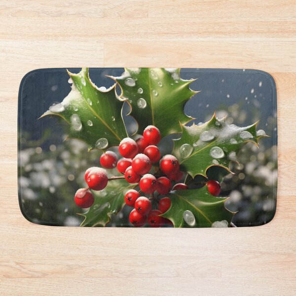 Item preview, christmas holly photo print designed and sold by dcrc.