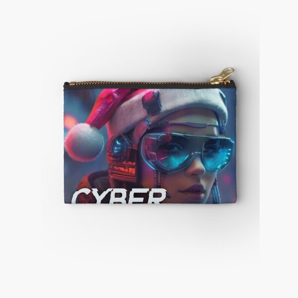 Item preview, Cyber Christmas Yuletide Greetings: Neon Cyber Christmas - Versatile Print Design designed and sold by ButonDesign.
