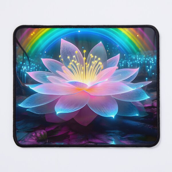 Item preview, Glowing Solitude: Bioluminescent Bloom in Enchanted Forest designed and sold by AI-Only Creations.