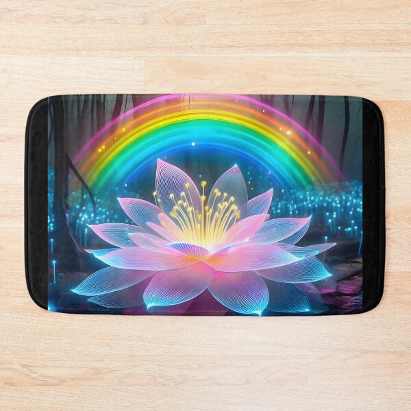 Item preview, Glowing Solitude: Bioluminescent Bloom in Enchanted Forest designed and sold by AI-Only Creations.